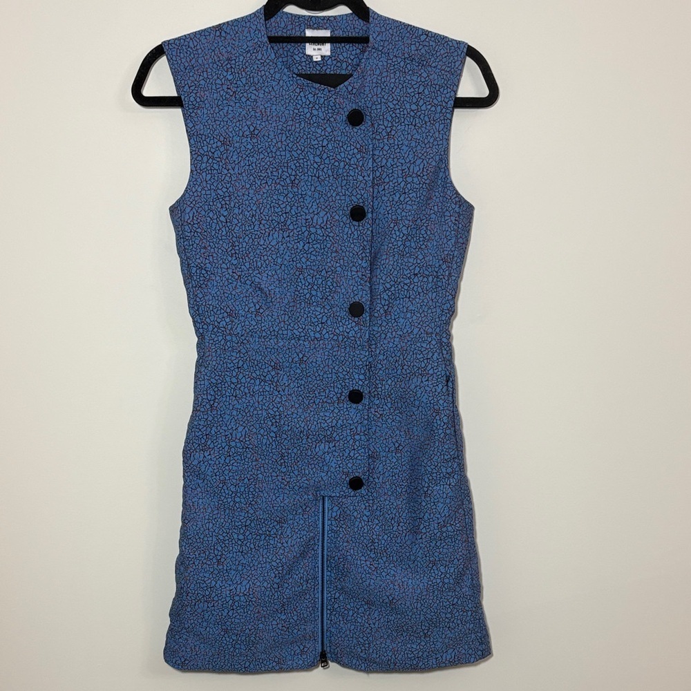Opening Ceremony Blue Patterned Mini Dress